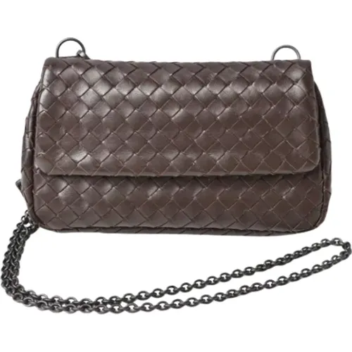 Pre-owned Leather crossbody-bags , female, Sizes: ONE SIZE - Bottega Veneta Vintage - Modalova