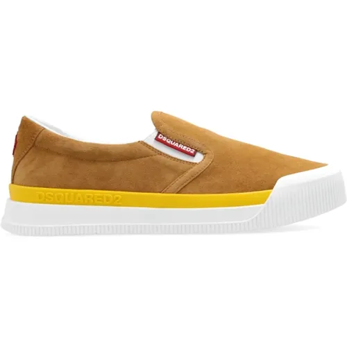 ‘New Jersey’ slip-on sneakers , male, Sizes: 11 UK, 7 UK, 9 1/2 UK, 9 UK - Dsquared2 - Modalova