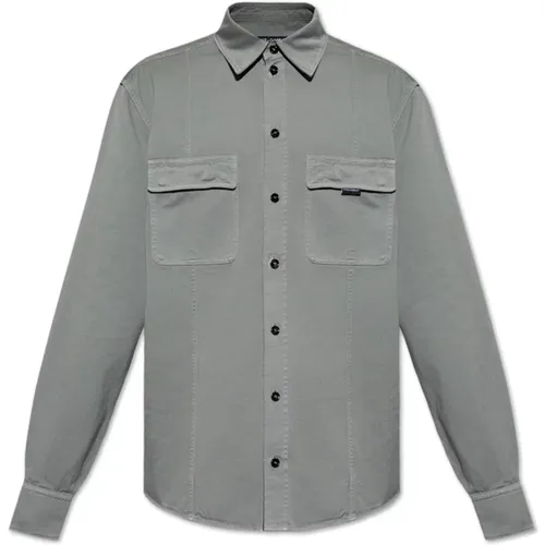 Shirt with pockets , male, Sizes: L, M - Dolce & Gabbana - Modalova