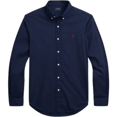 Featherweight Cotton Slim Shirt , male, Sizes: L, 2XL - Polo Ralph Lauren - Modalova