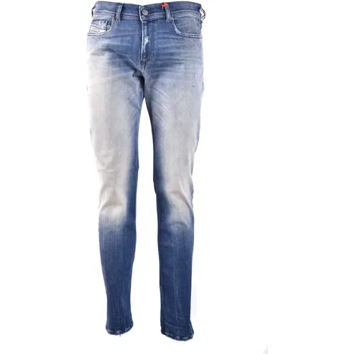 Slim-Fit Denim Jeans , Herren, Größe: W32 - Diesel - Modalova
