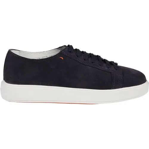 Damps Low Top Sneakers , male, Sizes: 6 UK, 6 1/2 UK, 10 1/2 UK - Santoni - Modalova