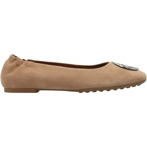 ‘Claire’ suede ballet flats , female, Sizes: 4 1/2 UK, 8 UK, 5 UK, 7 UK, 4 UK - TORY BURCH - Modalova