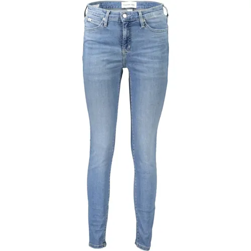 Hellblaue Skinny Jeans für Frauen , Damen, Größe: W28 L30 - Calvin Klein - Modalova