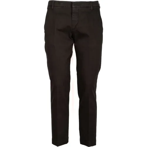 Slim Fit Capri Pants in Elastic Cotton , male, Sizes: W35, W42 - Entre amis - Modalova