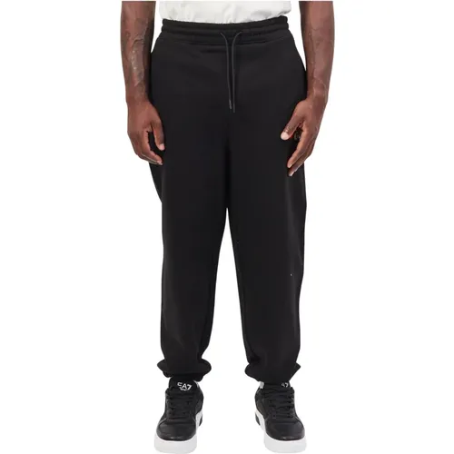 Schwarze Logo-Sweatpants mit lockerer Passform , Herren, Größe: XL - Hugo Boss - Modalova