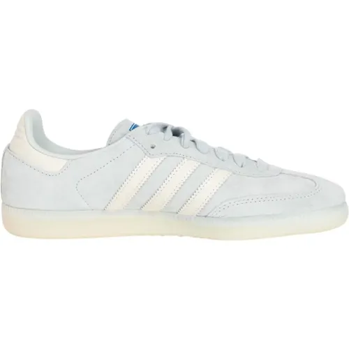 Damen Samba Og Weiß Blau Sneakers , Damen, Größe: 41 1/3 EU - adidas Originals - Modalova