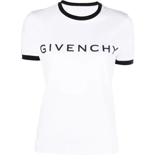 Zweifarbige T-Shirts und Polos , Damen, Größe: S - Givenchy - Modalova