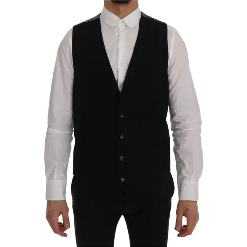 Suit Vests , Herren, Größe: 2XL - Dolce & Gabbana - Modalova