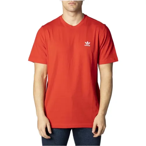 Short-Sleeve Round Neck T-Shirt , male, Sizes: XL, M, L, S, XS - Adidas - Modalova