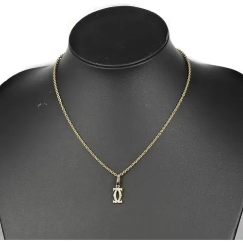 Pre-owned Gold necklaces , female, Sizes: ONE SIZE - Cartier Vintage - Modalova