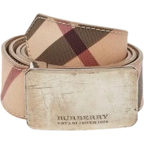 Pre-owned Canvas belts , female, Sizes: ONE SIZE - Burberry Vintage - Modalova