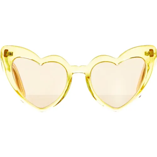 Heart-Shaped Sunglasses Accessories , female, Sizes: ONE SIZE - Saint Laurent - Modalova