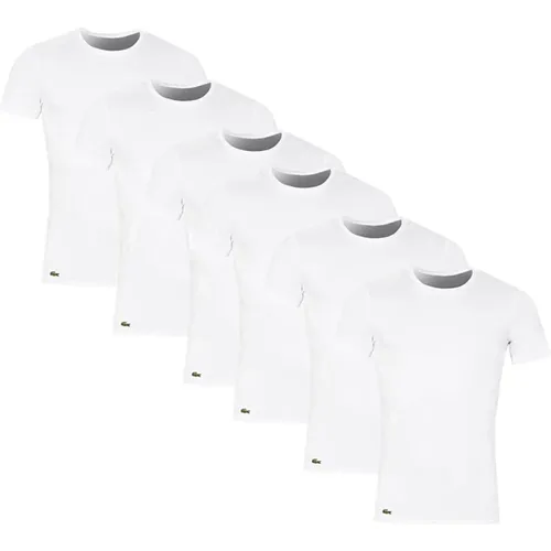 Klassische Komfort T-Shirts 6er-Pack , Herren, Größe: S - Lacoste - Modalova