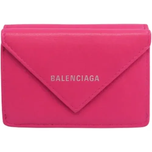 Pre-owned Leather wallets , female, Sizes: ONE SIZE - Balenciaga Vintage - Modalova