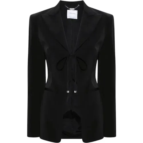 Jackets,Schwarze Jacken für Frauen Ss24 - Blumarine - Modalova