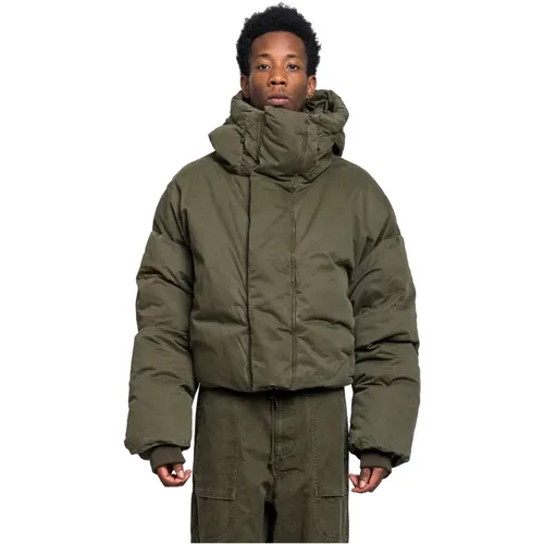 Oversized Hooded Puffer Jacket Cotton Hunter , Herren, Größe: XL - ENTIRE STUDIOS - Modalova