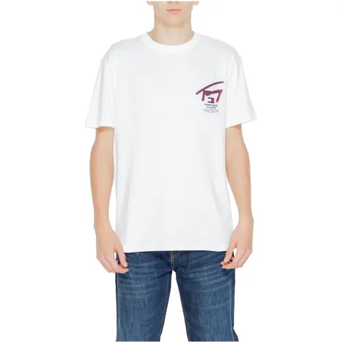 Regenerative Cotton Street T-Shirt , Herren, Größe: M - Tommy Jeans - Modalova