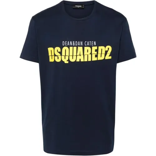 Stylisches Herren T-Shirt , Herren, Größe: 2XL - Dsquared2 - Modalova