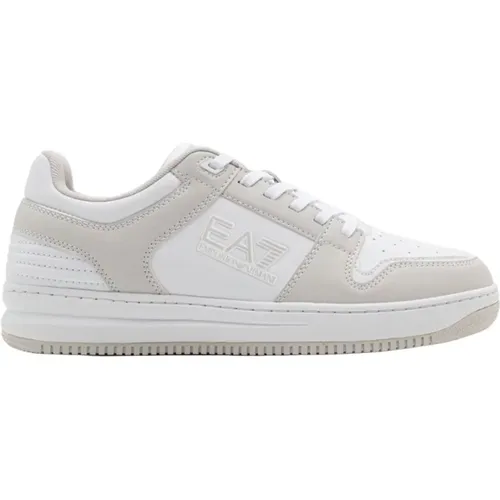 Antarktis Weiße Sneakers Unisex Polyester , Herren, Größe: 42 EU - Emporio Armani EA7 - Modalova