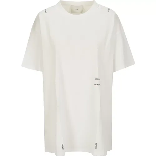 Cotton Braid Logo T-Shirt , female, Sizes: 2XS, 3XS - Setchu - Modalova