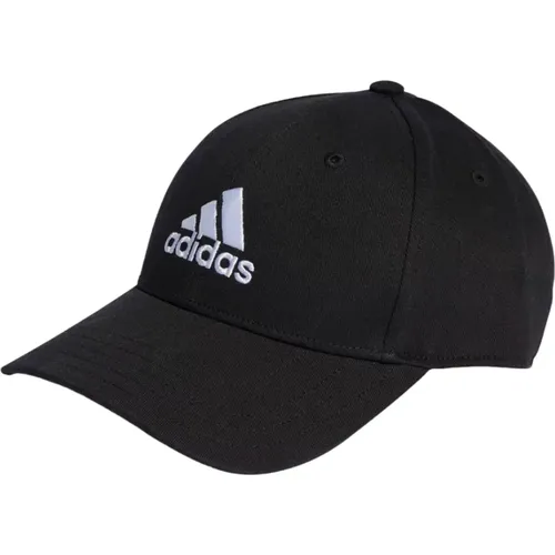 Schwarze Baumwoll-Twill Baseballkappe - Adidas - Modalova