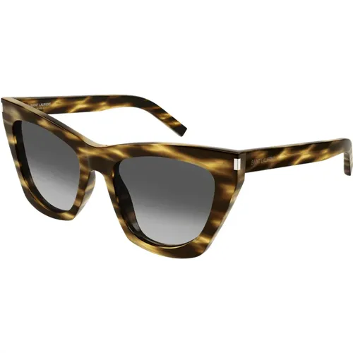 Cat Eye Sunglasses - Craftsmanship and Innovation , unisex, Sizes: 55 MM - Saint Laurent - Modalova