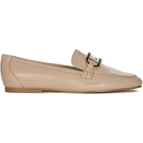 Leder Loafers für Frauen , Damen, Größe: 39 EU - Guess - Modalova