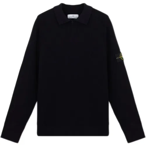 Sweater with Polo Collar , male, Sizes: S - Stone Island - Modalova