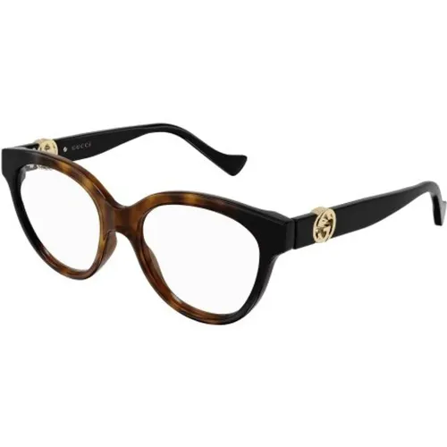 Gg1024O Havana Transpar Glasses , unisex, Sizes: 50 MM - Gucci - Modalova