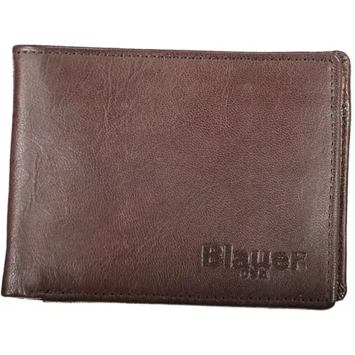 Elegant Leather Wallet for Men , male, Sizes: ONE SIZE - Blauer - Modalova