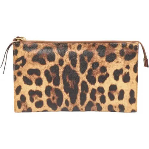 Pre-owned Coated canvas clutches , female, Sizes: ONE SIZE - Dolce & Gabbana Pre-owned - Modalova