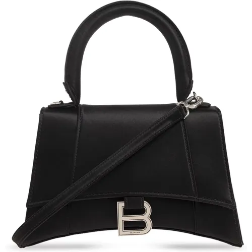 Hourglass Small shoulder bag , female, Sizes: ONE SIZE - Balenciaga - Modalova