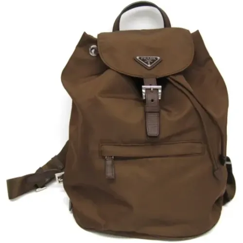 Pre-owned Leather backpacks , female, Sizes: ONE SIZE - Prada Vintage - Modalova