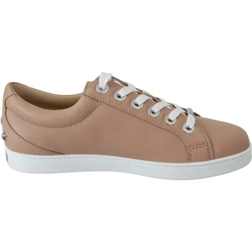 Puderrosa Leder Sneakers Jimmy Choo - Jimmy Choo - Modalova