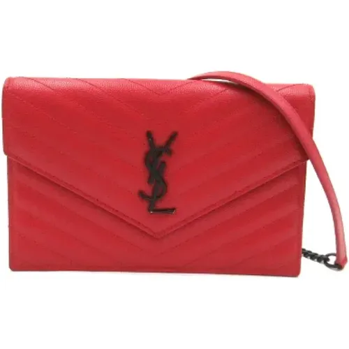 Pre-owned Leather shoulder-bags , female, Sizes: ONE SIZE - Yves Saint Laurent Vintage - Modalova