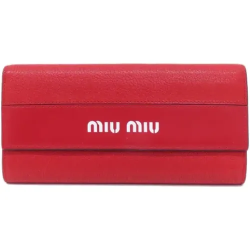 Pre-owned Leder portemonnaies - Miu Miu Pre-owned - Modalova