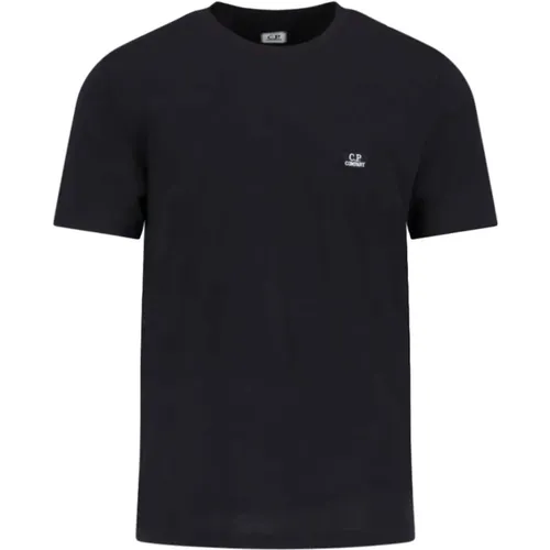 Schwarze T-Shirts und Polos , Herren, Größe: XL - C.P. Company - Modalova