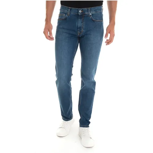 Slim-Fit Denim Jeans , male, Sizes: W42, W32, W40, W33, W46 - Harmont & Blaine - Modalova