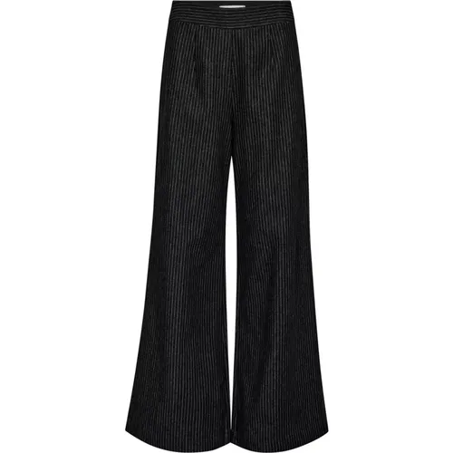 Pinstripe Weite Jeans , Damen, Größe: XS - Co'Couture - Modalova