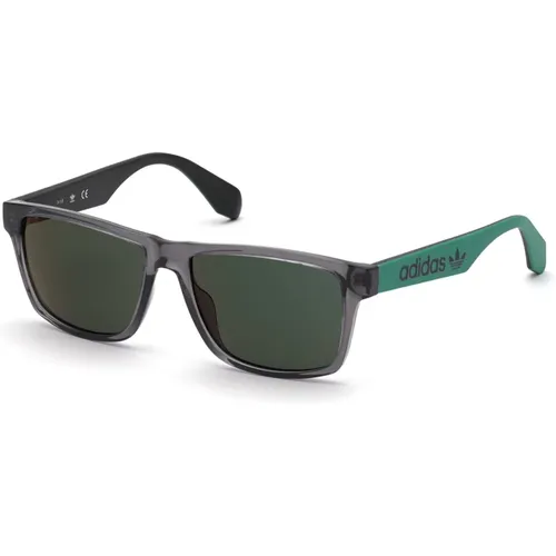 Green Mirror Sunglasses , male, Sizes: 56 MM - Adidas - Modalova