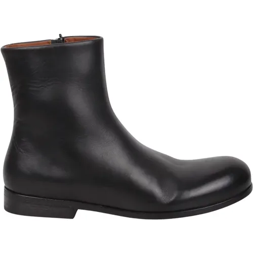 Seitenreißverschluss Leder Stiefelette - Marsell - Modalova