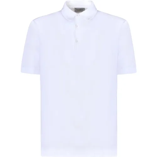 Weißes Baumwoll-Polo-Shirt Adrian , Herren, Größe: M - John Smedley - Modalova