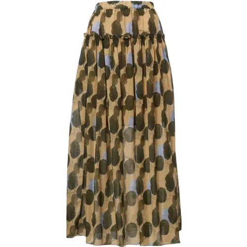 Elegant Maxi Skirt , female, Sizes: M, S, XS - Manila Grace - Modalova