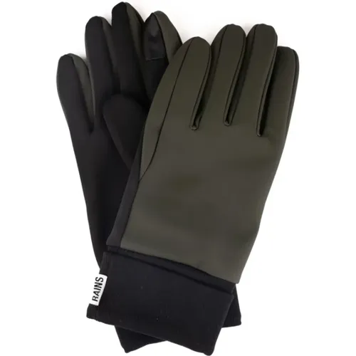 Grüne Technische Touch Handschuhe - Rains - Modalova