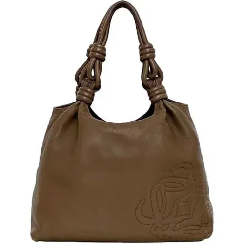 Pre-owned Leather handbags , female, Sizes: ONE SIZE - Loewe Pre-owned - Modalova