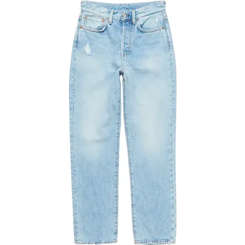 Blaue High-Waist-Jeans , Damen, Größe: W27 - Acne Studios - Modalova