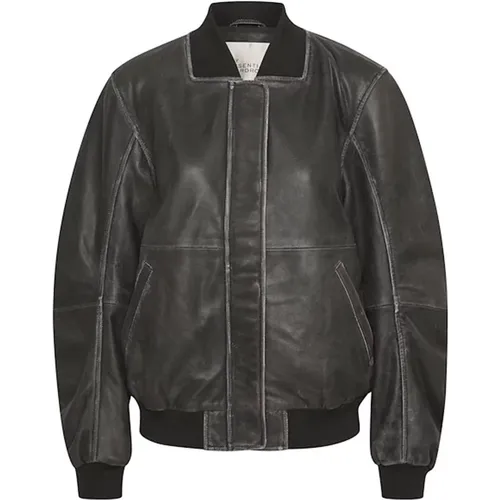 Leather Jacket , female, Sizes: S, L, 2XL, XL, 3XL - My Essential Wardrobe - Modalova