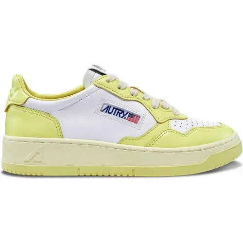 Bicolour Niedriger Sneaker , Damen, Größe: 38 EU - Autry - Modalova