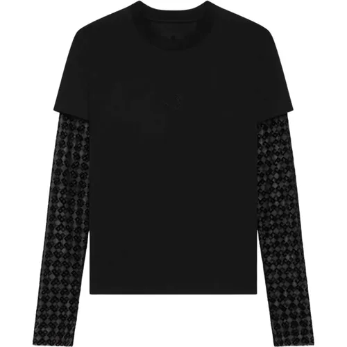 Schwarzes T-Shirt für Männer , Damen, Größe: M - Givenchy - Modalova